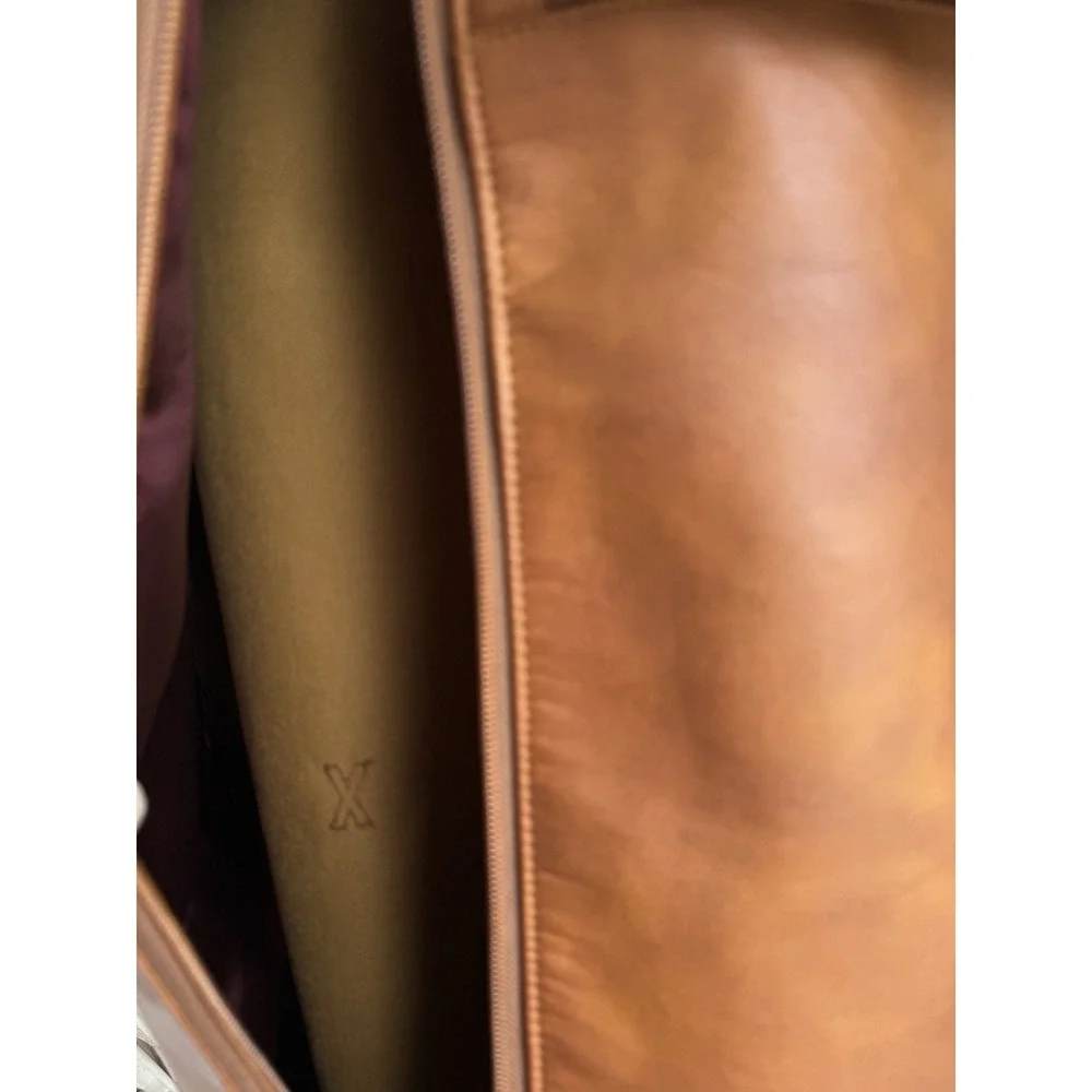 Vintage Leather Garment Bag